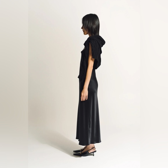 Sablyn Taylor Black Silk Slip Dress - Small - Picture 5 of 9